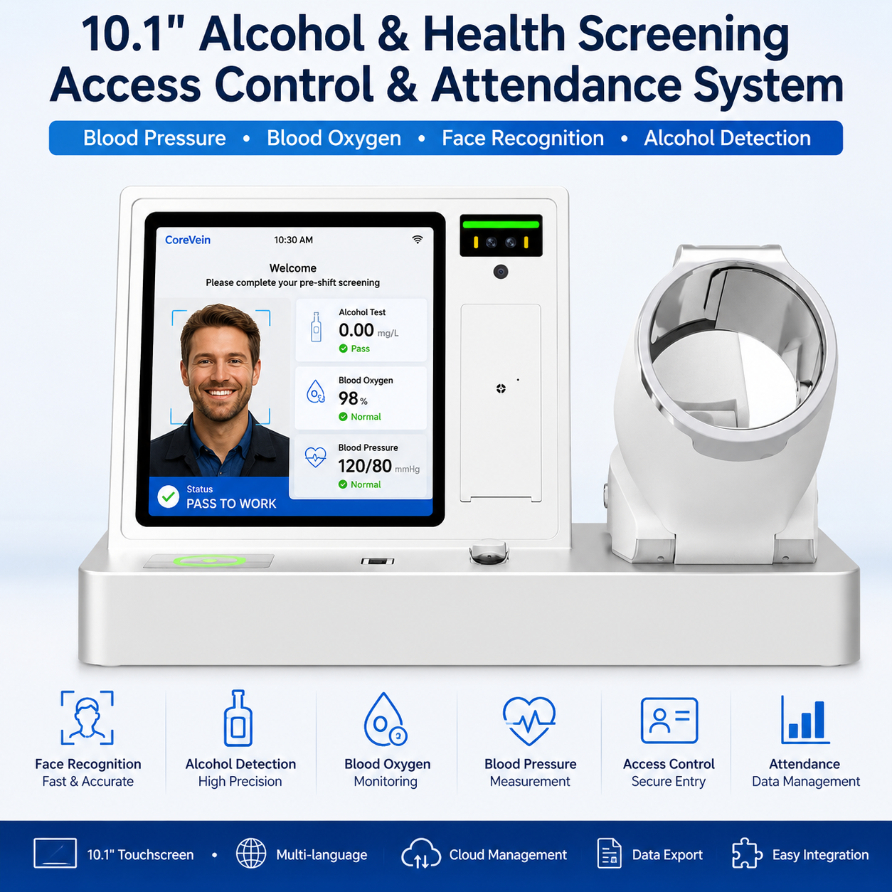 CV-A100 Alcohol & Health Screening Terminal